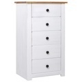Diverse Hardware, Sideboard Weiss 46 x 40 x 89 cm Panama-Kiefer