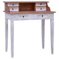 vidaXL, vidaXL Schreibtisch mit Schubladen 90x50x101 cm Altholz Massiv