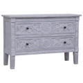 Diverse Hardware, Sideboard mit 2 Schubladen 90 x 30 x 60 cm Massivholz Mahagoni