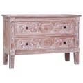Diverse Hardware, Sideboard mit 2 Schubladen 90 x 30 x 60 cm Massivholz Mahagoni