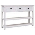 vidaXL, vidaXL Sideboard Antik-Weiß 115x30x76 cm Holz