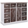 Diverse Hardware, Sideboard mit 10 Schubladen Braun 113 x 30 x 79 cm Holz