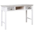 vidaXL, vidaXL Schreibtisch Grau 110×45×76 cm Holz