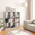 vidaXL, vidaXL Bücherregal Betongrau 97,5×29,5×100 cm Spanplatte