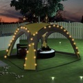 vidaXL, vidaXL Partyzelt mit LED und 4 Seitenwänden 3,6 x 3,6 x 2,3 m Grün