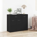vidaXL, vidaXL Sideboard Schwarz 88×30×70 cm Spanplatte