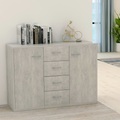 Diverse Hardware, Sideboard Betongrau 88 x 30 x 75 cm Spanplatte
