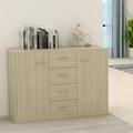 Diverse Hardware, Sideboard Sonoma-Eiche 88 x 30 x 75 cm Spanplatte