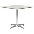 Diverse Hardware, Gartentisch Silbern 80 x 80 x 70 cm Aluminium