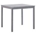Diverse Hardware, Gartentisch Grau 80x80x74 cm Akazie Massivholz