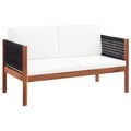 Diverse Hardware, Gartensofa 2-Sitzer Massivholz Akazie