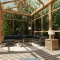 Diverse Hardware, 8-tlg. Garten-Lounge-Set mit Auflagen Poly Rattan Grau
