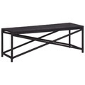 Diverse Hardware, Gartenbank 120 cm Poly Rattan Schwarz