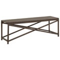 Diverse Hardware, Gartenbank 120 cm Poly Rattan Braun