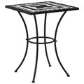 Diverse Hardware, Mosaik-Bistrotisch Schwarz und Weiss 60 cm Keramik