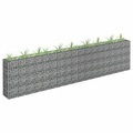 vidaXL, vidaXL Gabionen-Hochbeet Verzinkter Stahl 360×30×90 cm