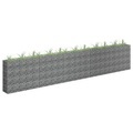vidaXL, vidaXL Gabionen-Hochbeet Verzinkter Stahl 450×30×90 cm