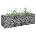 vidaXL, vidaXL Gabionen-Hochbeet Verzinkter Stahl 90×30×30 cm