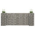 vidaXL, vidaXL H-förmiger Gabionen-Pflanzkorb Stahldraht 260x40x100 cm