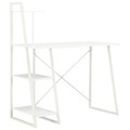 vidaXL, vidaXL Schreibtisch mit Regaleinheit Weiß 102×50×117 cm