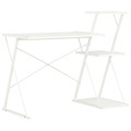 vidaXL, vidaXL Schreibtisch mit Regal Weiß 116×50×93 cm
