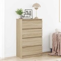 vidaXL, vidaXL Sideboard Sonoma-Eiche 60×35×98,5 cm Spanplatte