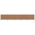 Diverse Hardware, 5-teiliges Windschutzgewebe 600 x 120 cm Taupe