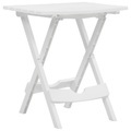 vidaXL, vidaXL Gartentisch Klappbar 45,5 x 38,5 x 50 cm Weiß