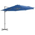 vidaXL, vidaXL Ampelschirm mit Stahlmast Azurblau 300 cm
