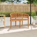 Diverse Hardware, Bananenbank 120 cm Massivholz Teak