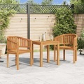vidaXL, vidaXL Bananenstühle 2 Stk. Massivholz Teak