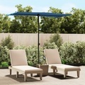 Diverse Hardware, Sonnenschirm mit Aluminium-Mast 180 x 130 cm Azurblau