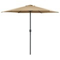 Diverse Hardware, Sonnenschirm mit Aluminium-Mast 270 x 246 cm Taupe