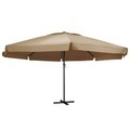 Diverse Hardware, Sonnenschirm mit Aluminium-Mast 600 cm Taupe