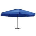 Diverse Hardware, Sonnenschirm mit Aluminium-Mast 600 cm Azurblau