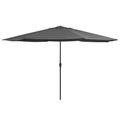 Diverse Hardware, Sonnenschirm mit Metall-Mast 400 cm Anthrazit
