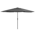 Diverse Hardware, Sonnenschirm mit Metall-Mast 400 cm Anthrazit