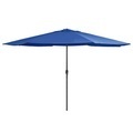 Diverse Hardware, Sonnenschirm mit Metall-Mast 400 cm Azurblau