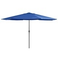 Diverse Hardware, Sonnenschirm mit Metall-Mast 400 cm Azurblau
