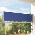 vidaXL, vidaXL Ausziehbare Seitenmarkise 80×300 cm Blau