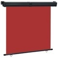 vidaXL, vidaXL Balkon-Seitenmarkise 170x250 cm Rot