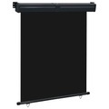 vidaXL, vidaXL Balkon-Seitenmarkise 140 × 250 cm Schwarz