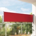vidaXL, vidaXL Ausziehbare Seitenmarkise 80×300 cm Rot