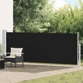 vidaXL, vidaXL Ausziehbare Seitenmarkise 140×500 cm Schwarz