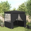 vidaXL, vidaXL Profi-Partyzelt mit Seitenwänden 2,5×2,5m Anthrazit 90 g/m²