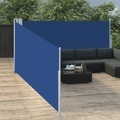 Diverse Hardware, Ausziehbare Seitenmarkise Blau 100 x 1000 cm