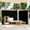 Diverse Hardware, Ausziehbare Seitenmarkise Schwarz 140 x 1000 cm
