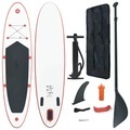 vidaXL, vidaXL Stand Up Paddle Surfboard SUP Aufblasbar Rot und Weiß
