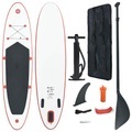 vidaXL, vidaXL Stand Up Paddle Surfboard SUP Aufblasbar Rot und Weiß