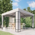 vidaXL, vidaXL Pavillon mit Doppeldach 3 x 3 m Weiß